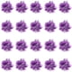 thumbnail image 1 of Adornos y accesorios con pompones y flores elásticas moradas para porristas, 1 of 3