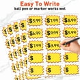 thumbnail image 6 of TEXIJUSO 510PCS Price Stickers, 2"x3" Self-Adhesive Yard Sale Price Stickers, Price Tags with Large Blank to Write Pricing for Retail, Flea Markets and Estate(Yellow), 6 of 7