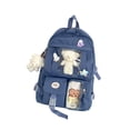 thumbnail image 1 of Mochila para niñas, ideal para el trabajo, la vuelta al cole, la escuela secundaria, los viajes diarios y para mujeres. azul, 1 of 9