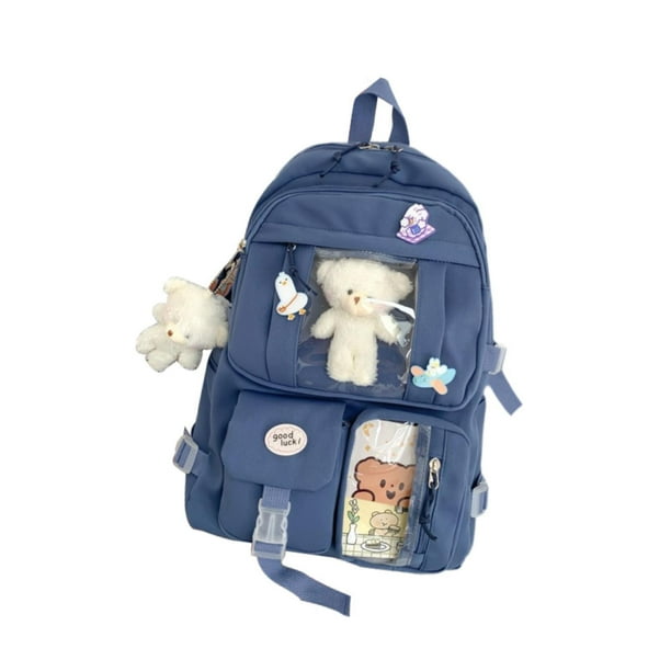 Mochila para niñas, ideal para el trabajo, la vuelta al cole, la escuela secundaria, los viajes diarios y para mujeres. azul