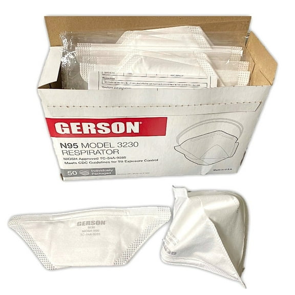 Gerson 3230  N95 Disposable Surgical Respirator Case of 200