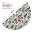 thumbnail image 3 of Lsque Transport Train Print Christmas Tree Skirt, Tree Skirt with Ties or Velcro, Perfect for Holiday Decorations, Halloween, and New Year-30", 3 of 7