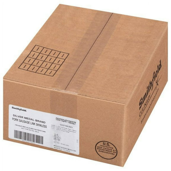 Farmland Silver Medal 58 Percent Lean Skin Smoked Pork Sausage Link, 1 Ounce - 1 each.