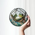 thumbnail image 6 of Frog Round Stained Glass SunCatcher, Frog Window Hanging, Gift For Frog Lovers, Animal Suncatcher, Spring Decor, Garden Decor, Gift for Mom, 6 of 6