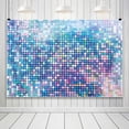 thumbnail image 3 of Colorful Non-Glitter Photo Backdrop Discos Ball Exterior Laser Dot Photography Background for Birthday Wedding Back to The 70s 80s Party Decorations Banner Props, 3 of 4
