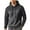 Gray, variant on WREESH Men's Waffle Hoodie Lightweight Solid Color Long Sleeve Workout Sweatshirt Gym Athletic Hooded Pullover Outwear Olive Green