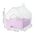thumbnail image 2 of YSNOOWE 2Pack Small Bird Bathing Accessories Transparent Bowl Hanging Design for Birds, 2 of 8