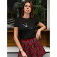 thumbnail image 2 of Aerial Yoga Dancer T-Shirt Women -Image by Shutterstock, Female 3X-Large, 2 of 4