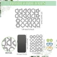 thumbnail image 2 of Eyewear Metal Cutting Dies Sunglasses Die Cuts Heart Shaped Glasses Embossing Template Round Glasses Carbon Steel Stencils for Card Making Scrapbooking Album Handbook Gift Decoration, 2 of 8