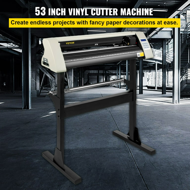 VEVOR Vinyl Cutter, 34Inch Bundle, Vinyl Cutter Machine, Manual Vinyl  Printer, LCD Display Plotter Cutter Sign Cutting with Signmaster Software  for