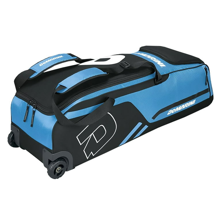 Free Shipping! DeMarini Momentum Wheeled Bat Bag Carolina Blue