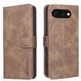 thumbnail image 1 of Wallet Case for Google Pixel 9A RFID Blocking Flip Cover with Card Slots & Kickstand Brown, 1 of 7