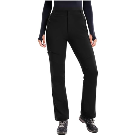 ShiShine Women s Snow Ski Pants Fleece Lined Waterproof Insulated Flare for Snowboarding Hiking Winter Outdoor