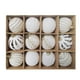 thumbnail image 2 of mfyjkho Bolas De Adorno Navideñas De Terciopelo Flocado De 6 Cm Con Lazos Para Colgar Para Decorar El Árbol, Paquete De 12, 2 of 6