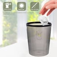 thumbnail image 3 of HEMOTON Small Waste Basket Garbage Can Office 27X22X18CM Black, 3 of 8