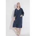 thumbnail image 4 of FEREMO Women's Nightdress Mid-length Zipper Pajamas Home Clothes Bath Towel, 4 of 5