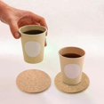 thumbnail image 3 of Set of 10 Cork Bar Drink Coasters - Absorbent and Reusable - 90mm 5mm Thick, 3 of 5