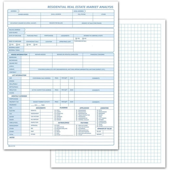 Residential Transaction and Grid Log Book, Solid Tool for Agents to Control Sales. Inspections, Reports, Contracts and Real Estate Management