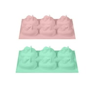 YIWULA Bake Easter Bunny Chocolate Cake Pudding Jellies In Silicone Molds