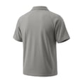 thumbnail image 5 of Uwinwear Men's Polo Shirts Solid color Button-Down Short Sleeve Quick Dry Moisture Wicking Performance Collared Golf Shirt Breathable Casual Wear,Gray,XL, 5 of 7