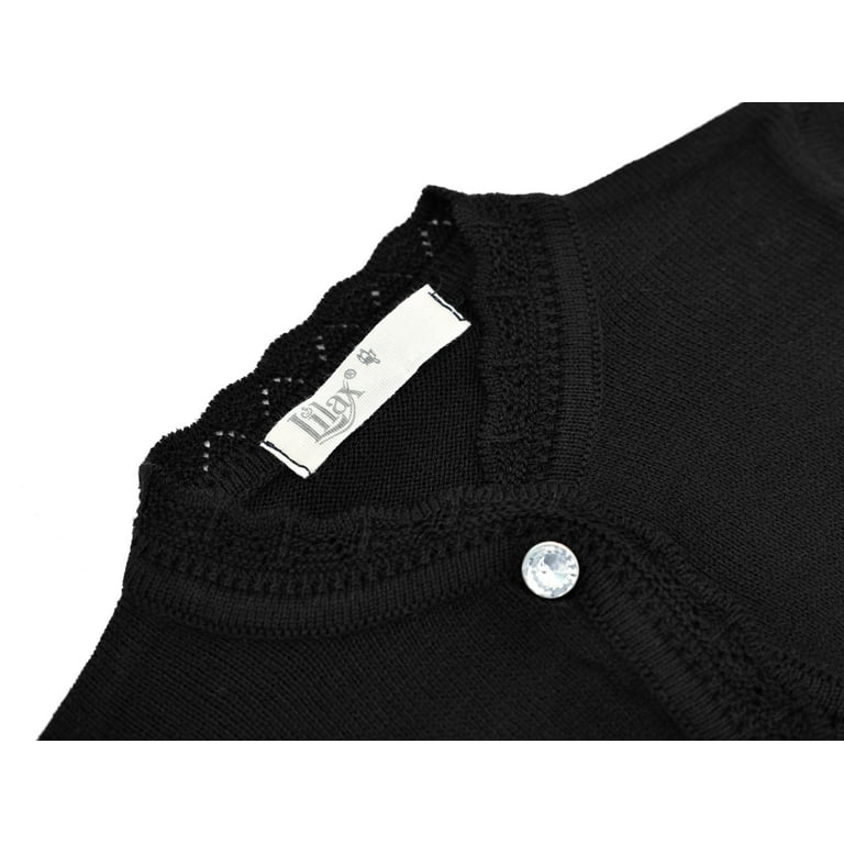 Lilax Baby & Girls' Bolero Cardigan Knit Long Sleeve Button Lilax Baby & Girls' Bolero Cardigan Knit Long Sleeve Button