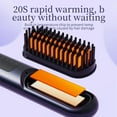 thumbnail image 5 of Multifunction Rechargeable Hair Straightener Brush Beard Comb Hair Curler Quick Negative Ion Hair Styler, 5 of 5