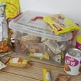 thumbnail image 3 of 5 L Plastic Storage Bin with Lid, Clear Transparent Box With Red Handles Set of 6, 3 of 6