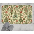 thumbnail image 2 of Christmas Toile Bath Mat Vintage Style Holiday Bathroom Decor Holiday Kitchen Rug Festive Winter Home Gift, Christmas Gift for Mom, 2 of 2