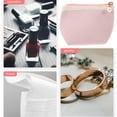 thumbnail image 4 of Bolsa de maquillaje portátil para viaje, pequeña bolsa de maquillaje para mujer, con cremallera, para lápiz labial y llaves, neceser para bolso, color rosa, 4 of 8