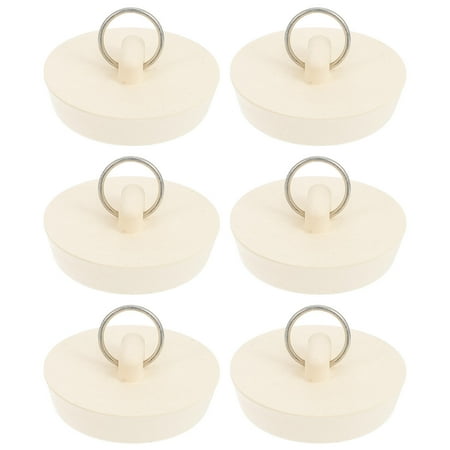 

6pcs Rubber Sink Stopper Bath Stopper Bathroom Drain Plug Kitchen Sink Plug