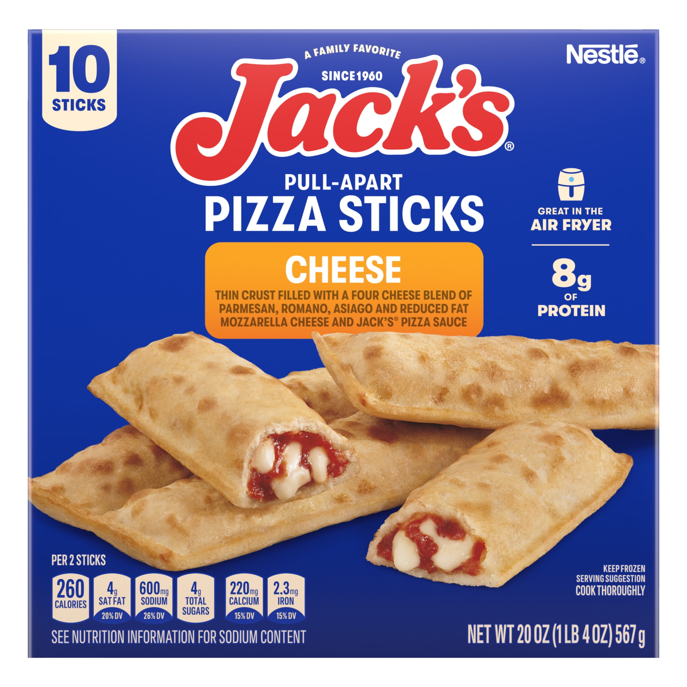 Jack's Cheese Pizza Stick Snacks, 20 oz Box (Frozen)