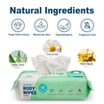 thumbnail image 4 of Ourmed No Rinse Body Wipes, 50Ct, 9 x 12 in Extra Large Thick Unscented Bath Wipes, Gentle Skin Cleansing Cloths, 4 of 10