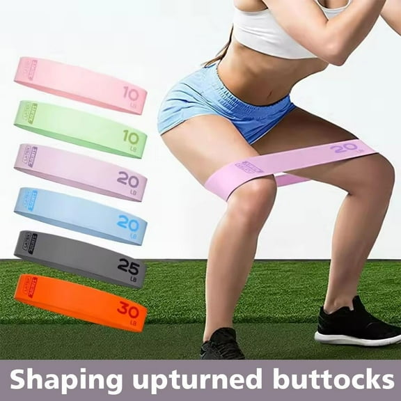 QHUDLV Yoga Elastic Bands Portable Pilates Hip Circle Expander Gym Fitness Latex Bands Resistance Family Belt Exercise Tension