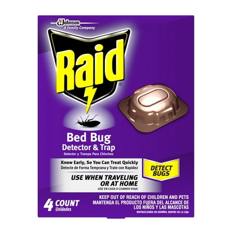 Raid Bed Bug Detector & Trap 4 count