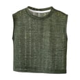 thumbnail image 6 of NAISIBABY Kids Boys Tank Tops, Sleeveless Crewceck Trendy Summer Casual Muscle Tees Green 6Months, 6 of 9