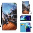thumbnail image 1 of Dteck for Motorola Moto G Stylus 5G Case, Magnetic Closure Wallet PU Leather with Card Holder Stand 3D Painted Design Phone Case for Motorola Moto G Stylus 5G 2021 (Mirror Cat), 1 of 2