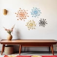thumbnail image 5 of Metal Wall Sculptures Mid Century Starburst Sunburst Set of 4 Home Decor, 5 of 6