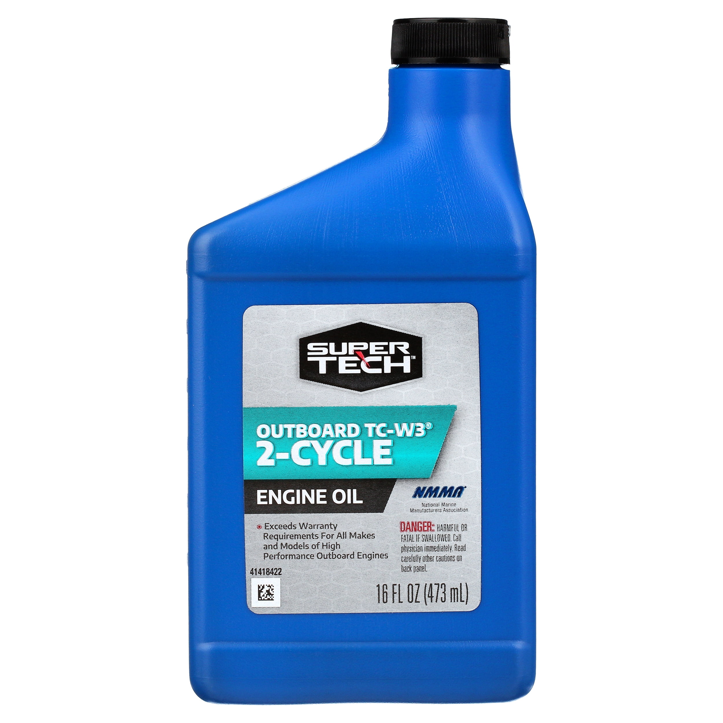 Super Tech TC-W3 Outboard 2 Cycle Engine Oil, 16 oz bottle