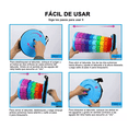 thumbnail image 4 of Banco Retráctil Taburete Plegable Portátil Telescópic Correa Sky Blue Rainbow MULTICOLOR, 4 of 5