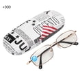 thumbnail image 2 of Gafas de lectura unisex de metal para aliviar la fatiga visual, antirayos azules, para presbicia (+300 dorados), 2 of 14