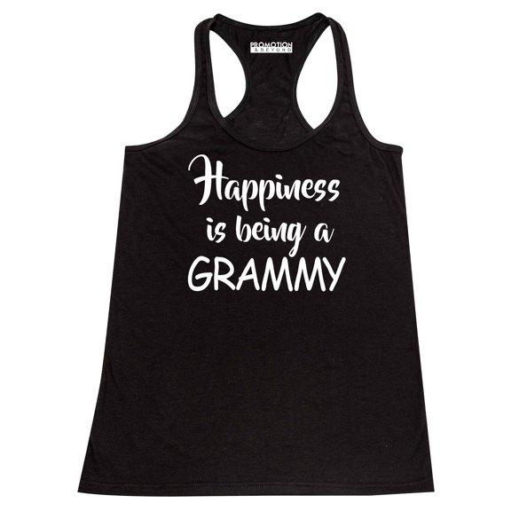 Happiness Is Being A Grammy Women's Tank Top, L, Black