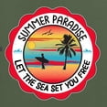 thumbnail image 5 of Wild Bobby Summer Paradise Let the Sea Set You Free Men Premium Tri Blend Tee, 5 of 5