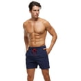 thumbnail image 6 of Tyhengta Men's Swim Trunks Quick Dry Beach Shorts with Zipper Pockets and Mesh Lining Navy 30, 6 of 8