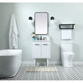 thumbnail image 3 of Elegant Decor Cyrus 24" MDF Single Bathroom Vanity with Backsplash in White, 3 of 5