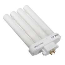 HIBIBUD 27W 4 Pin Quad Tube Energy Saving Compact Fluorescent Light Bulb 6500K 4 Rows Light Bulb