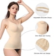 thumbnail image 4 of SHAPERX Women’s Seamless Tummy Control Shapewear Tank Top Slimming Shaping Camisole with Adjustable Straps & Anti-Roll Hem, 4 of 7