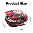 thumbnail image 2 of Leopard Sanitary Napkin Purse Sanitary Bags under Clothes Travel Pouch Ring Pouch Small Storage Bag for Sanitary Napkins - 4.7x6.6x6.6 in, Plush Fabric, Sponge, 2 of 6
