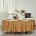 thumbnail image 4 of BalsaCircle 6 Pieces 108" Gold Round Polyester Tablecloths Fabric Table Cover Linens, 4 of 8