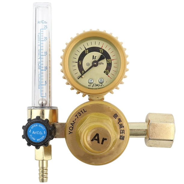 Medidor de flujo de argón CO2 MIG TIG, regulador, manómetro, piezas de soldador