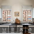 thumbnail image 2 of Vintage Kitchen Food Cooking Chef Tier Cafe Curtains for Bathroom Living RV Rod Pocket Window Drapes 36 Inch 2 Panels Set 28"x36" 2 Panels Window Treatment Tiers, 2 of 4
